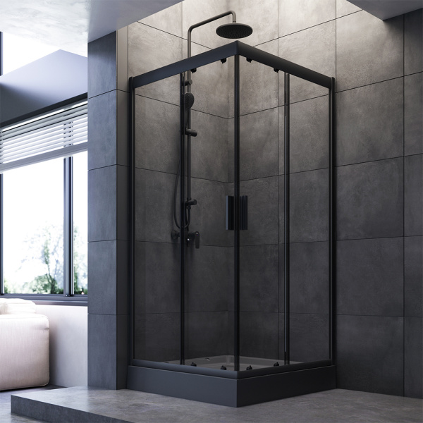 Душевой уголок (90х90) Am.Pm Gem Square Slide W90G-403-090BT