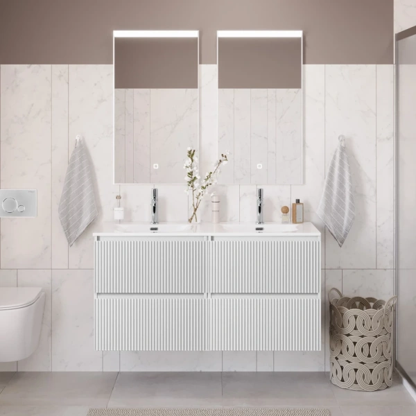 Тумба под раковину 120 BelBagno Uno UNO-1200-4C-SO-BO белый матовый, без раковины