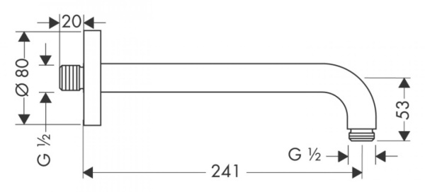 Душевой кронштейн Hansgrohe 27409000