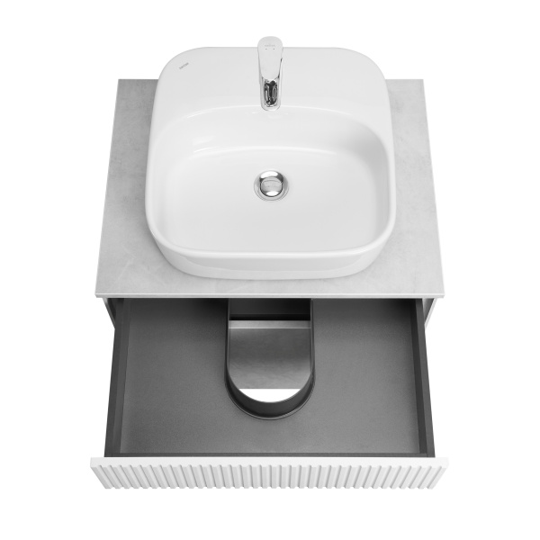 Тумба с раковиной Aquaton Марбл 60 слэйт 1A2761K0MH4C0