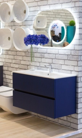 База под раковину Art&Max Torino AM-TORINO-800-2C-SO-SA-P Сапфир