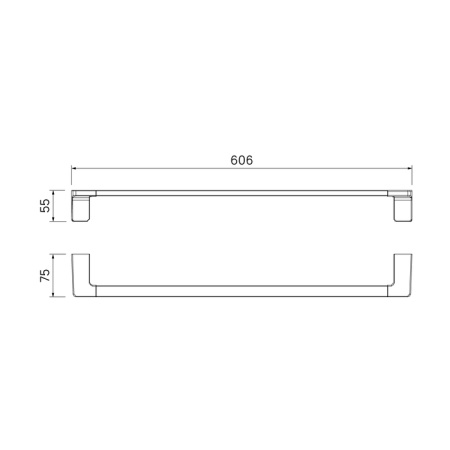 Полотенцесушитель одинарный IDDIS Slide нержавеющая сталь (SLIBS10i49)