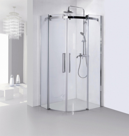 Душевой уголок BRAVAT Wave без поддона две раздвижные двери 900x900x2000 (BS090.1202S)