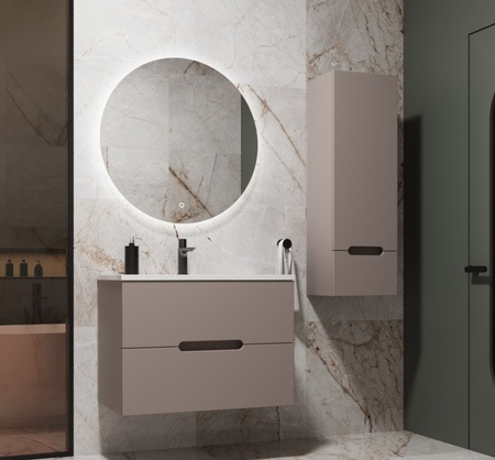 Тумба без раковины подвесная 60 см Style Line Матис ЛС-00002296 тауп матовый