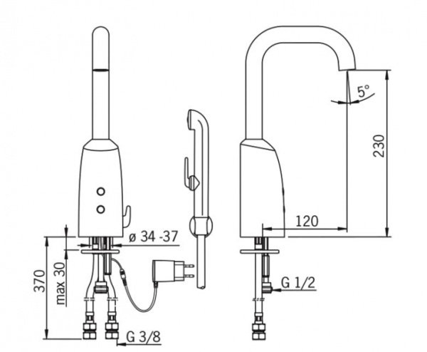 Смеситель для раковины Oras Electra 6335FT Смеситель для раковины Oras Electra 6335FT
