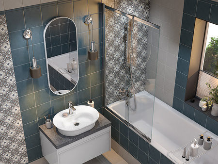 Зеркало (42х100) Kerama Marazzi Cono 42 CO.mi.P.42\WHT