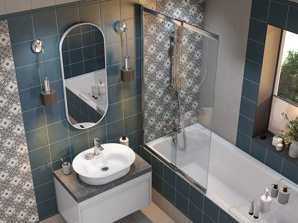 Зеркало (42х100) Kerama Marazzi Cono 42 CO.mi.P.42\WHT