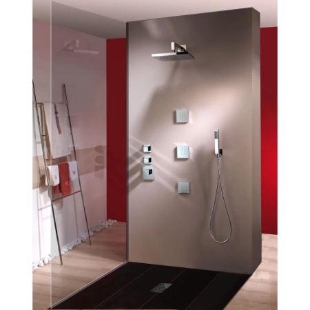 Термостат для душа на 2 потребителя Bossini HighFlow Outlets Z032203.030 хром