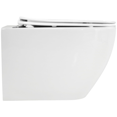 Унитаз подвесной безободковый CEZARES STYLUS CZR-6601-TH-TOR/CZR-2316-SC микролифт