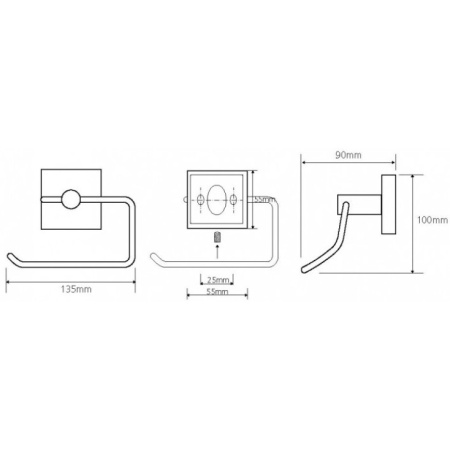 Держатель туалетной бумаги Bemeta BETA 132112042