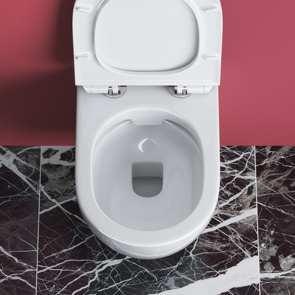 Унитаз подвесной безободковый CEZARES STYLUS CZR-513-TH-R/CZR-2011-SC микролифт