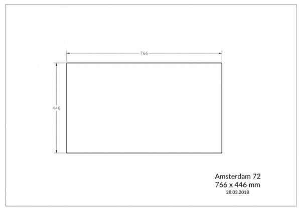 Мойка Reginox Amsterdam 72 R/U (780х460) Pure White R30875