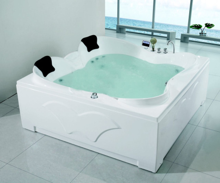 Акриловая ванна (187х187) Gemy G9089 K L с гидромассажем, левая