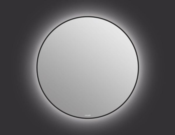 Зеркало Cersanit ECLIPSE smart 90x90 в черной рамке 64148
