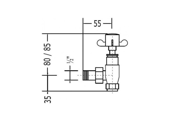 Вентили Devon&Devon 2PRACCOT с трубками и розетками