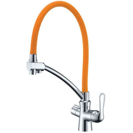 Смеситель для кухонной мойки Lemark Comfort (LM3070C-Orange)