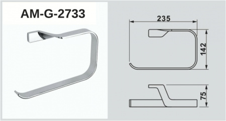 Полотенцедержатель Art&Max AM-G-2733
