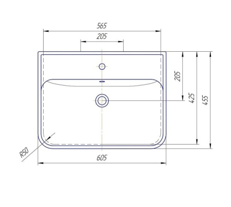 Раковина Kirovit Олимпия 600
