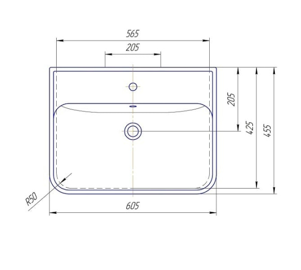 Раковина Kirovit Олимпия 600