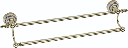 Держатель для полотенец прямой 2-ой 60 см Savol 68b S-06848B