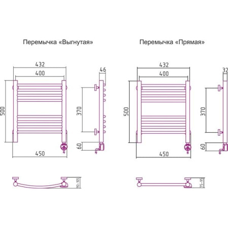 Полотенцесушитель электрический Сунержа Богема 00-0505-5040