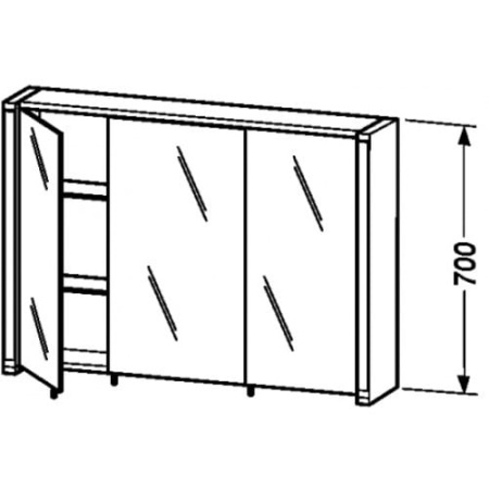 Зеркальный шкафчик Duravit 7096 28