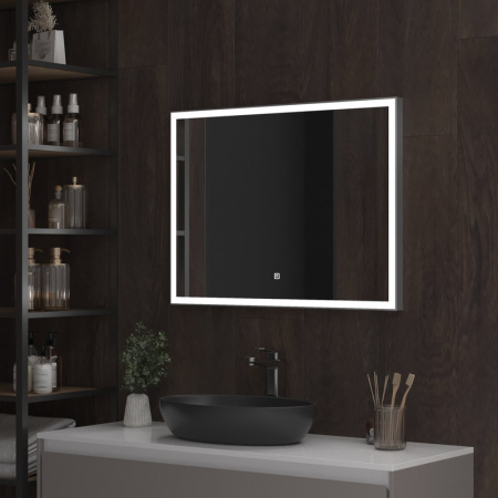 Зеркало с подсветкой (80x60) Continent Frame ЗЛП1019