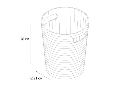 Ведро FIXSEN Glady 6,6 л зеленое FX-09-04
