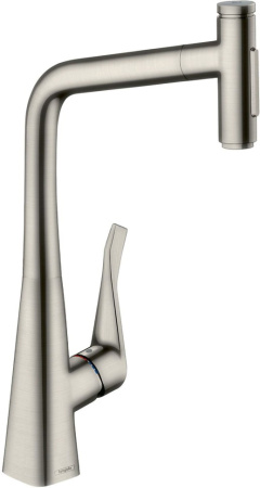 Смеситель для кухни Hansgrohe Metris Select M71 73820800 нержавеющая сталь