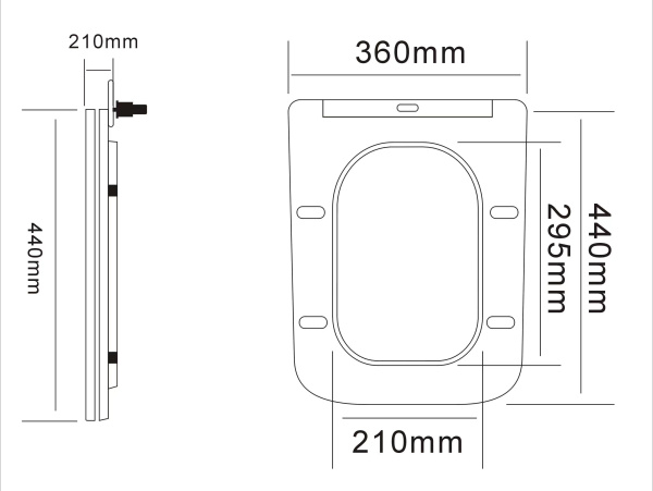 Сиденье для унитаза Grossman 4470S тонкое,белое,