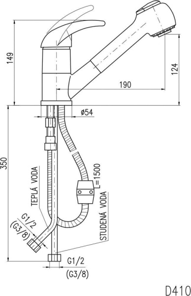 Смеситель для кухни Rav Slezak Dunaj D410.5LUX Смеситель для кухни Rav Slezak Dunaj D410.5LUX