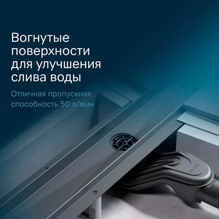 Душевой лоток с решеткой под плитку 70 см Am.Pm MasterFlow W01SC-U11-070-04BM черный матовый