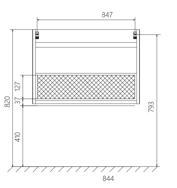 Тумба под раковину 1Marka  Соната 90П У51044