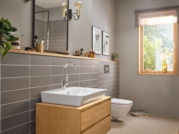 Смеситель для раковины с донным клапаном Hansgrohe Rebris E 72576000 хром