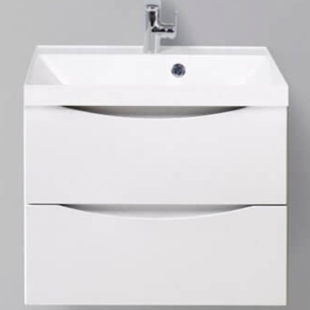 База под раковину подвесная BelBagno MARINO-CER-600-2C-SO-BO-P Bianco Opaco