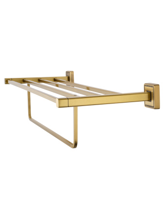 Полотенцедержатель с полкой WONZON & WOGHAND ROMA, бронза WW-7281