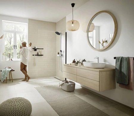 Душевая система Hansgrohe Pulsify Showerpipe 260 2jet 24240700, белый матовый