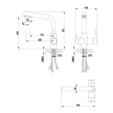 Смеситель для кухонной мойки Lemark Comfort (LM3061C)