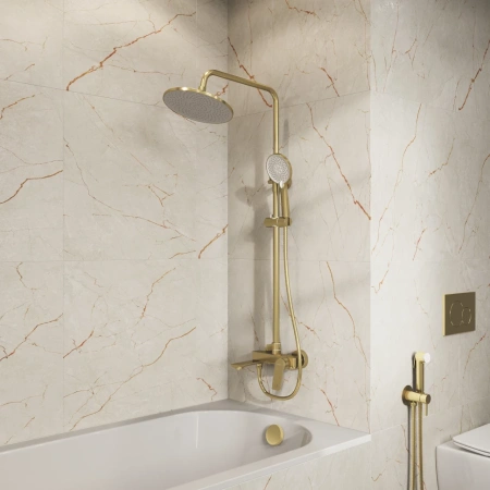 Душевая система Grossman Galaxy 500.K35.01.320 золото сатиновый