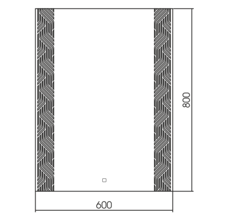 Зеркало (60х80) Silver Mirrors  Абстракция LED-00002507