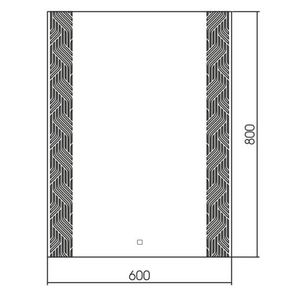 Зеркало (60х80) Silver Mirrors  Абстракция LED-00002507