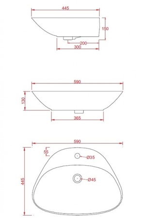 Раковина ArtCeram PLETTRO QUADRO PTL002 01;00