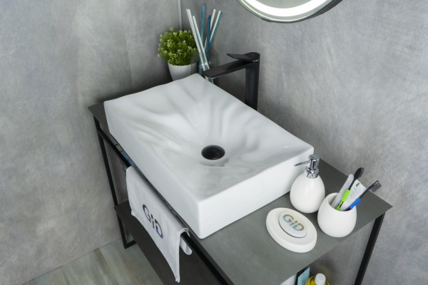 Раковина накладная (57,5х36) Gid N9461