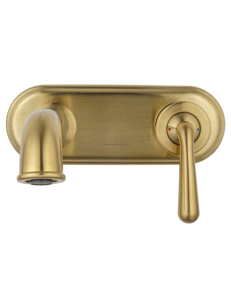 Смеситель для раковины встраиваемый WONZON & WOGHAND STEAM, брашированное золото WW-88869008- BG