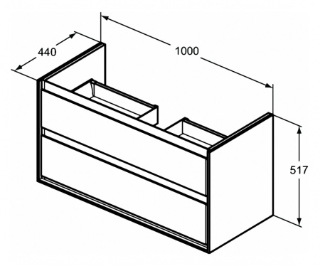 Тумба под раковину Ideal Standard Connect Air 100 E0821VY