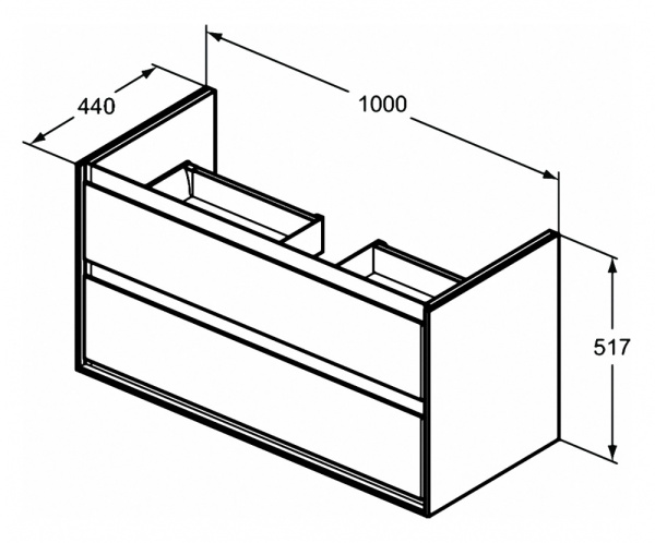 Тумба под раковину Ideal Standard Connect Air 100 E0821VY