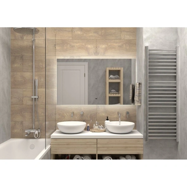 Зеркало с подсветкой Art&Max Perugia AM-Per-1200-800-DS-C теплая подсветка