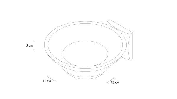 Мыльница стекло Grampus Ocean, GR-2008