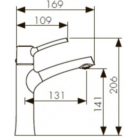 Смеситель для раковины  KAISER Stick (49111)
