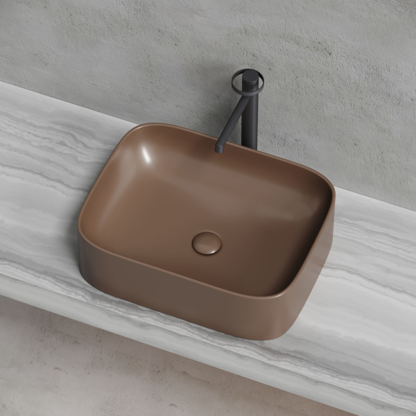 Раковина накладная (50,5х38) Ceramica Nova ELEMENT CN6052MDB